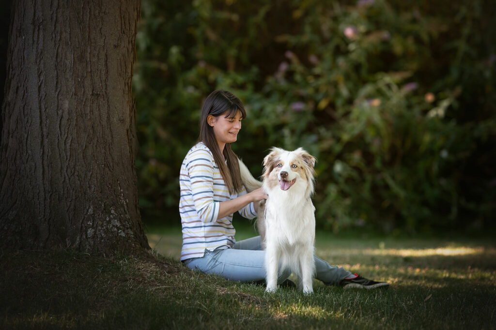 Marine et Hazel - Hazy Hazel Wood chiot Berger Australienélevage familiale de berger australien LOF